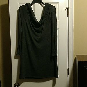 Long Sleeved Dark Gray Dress